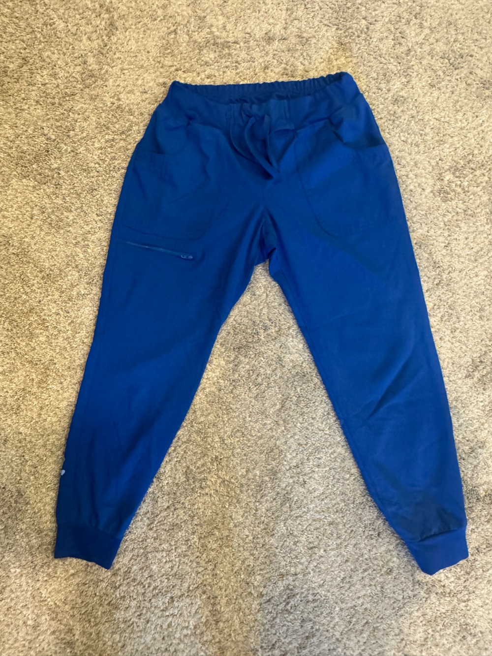 Royal Blue Heartsoul Jogger Scrub Pants